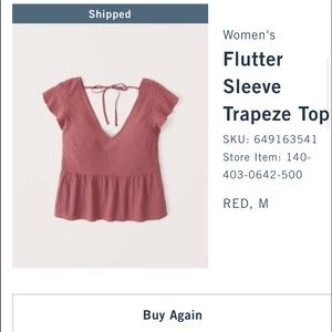 Abercrombie flutter top